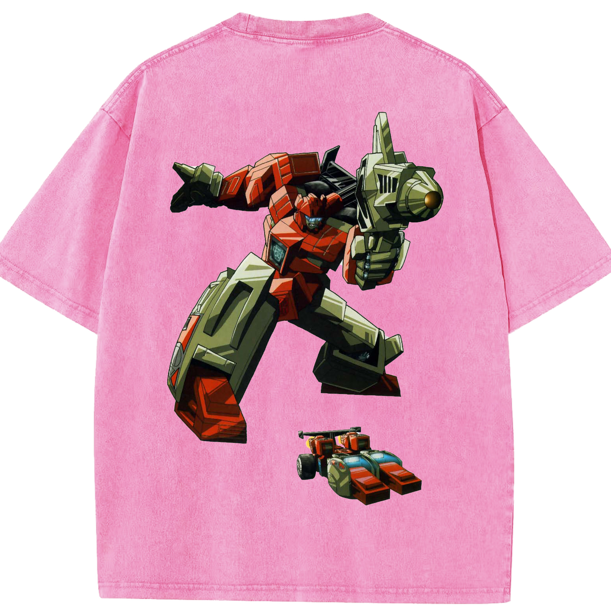 （画像用）  綿100% ヴィンテージ風 半袖Tシャツ（背面プリント）